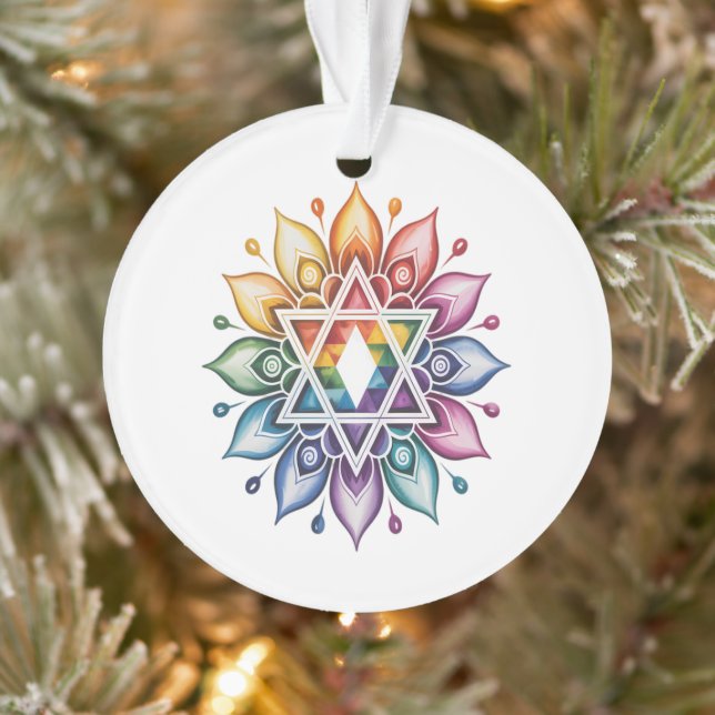 Gay Pride Rainbow LGBT Ornament (Tree)