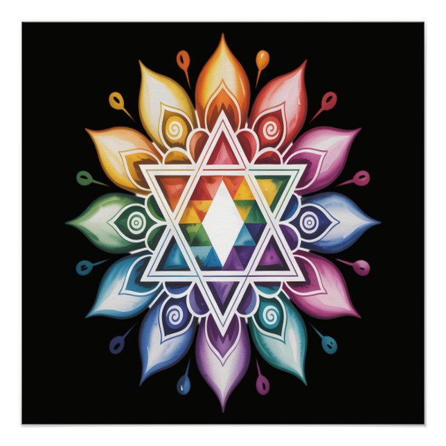 Gay Pride Rainbow LGBT Poster (Front)