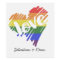 Gay Pride Rainbow Love Heart Personalised
