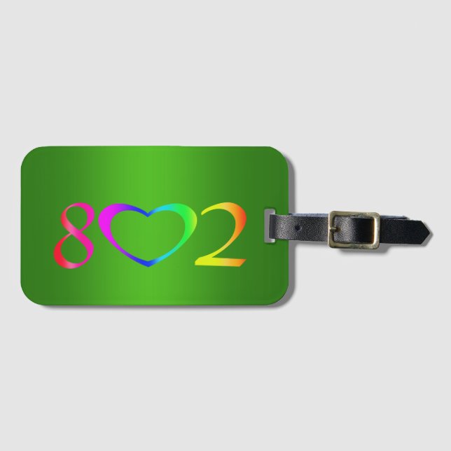 Gay Pride Rainbow Luggage Tag (Front Horizontal)