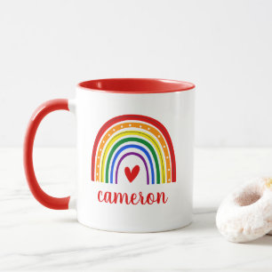 Gay Pride Rainbow Personalised Mug