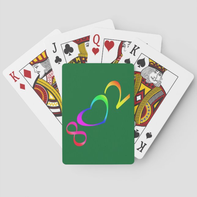 Gay Pride Rainbow Playing Cards (Back)