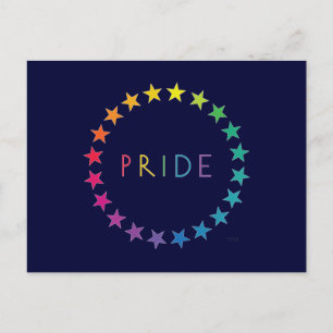 Gay Pride Rainbow Stars Postcard