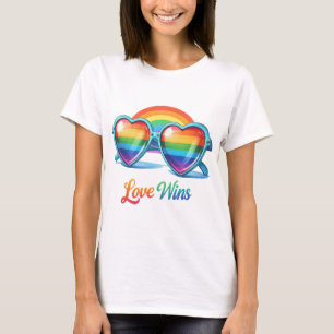 GAY PRIDE RAINBOW SUNGLASSES T-Shirt