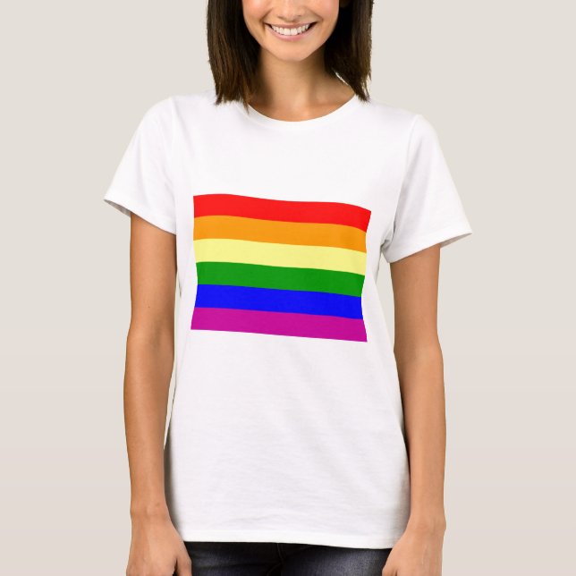Gay Pride Rainbow T-Shirt (Front)