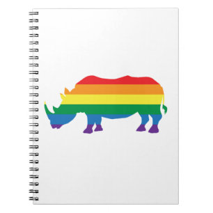 Gay-Pride-Rhino Notebook