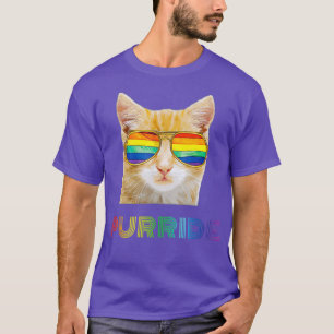 Gay Pride s for Women Men LGBT Cat Gift Purride T-Shirt