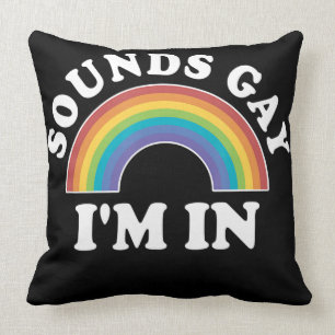 Gay Pride S Men Women Lgbt Rainbow Sounds Gay Cushion