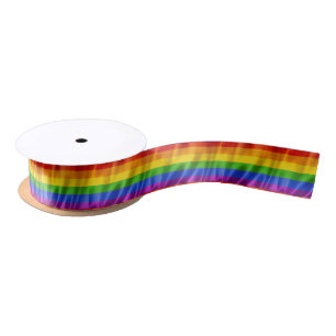 Gay Pride Satin Ribbon