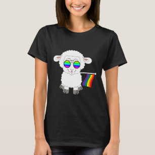 Gay Pride Sheep Rainbow Livestock LGBT Lamb Gender T-Shirt