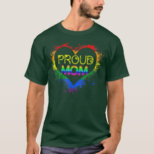 Gay Pride Shirt Proud Mum LGBT parent Mother's Da