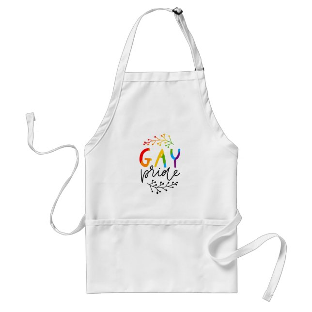 Gay Pride Standard Apron (Front)