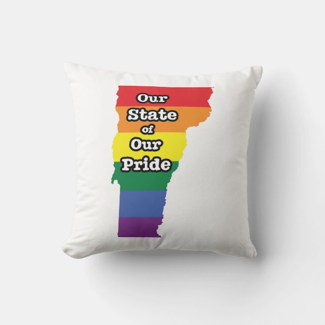 Gay Pride State | Vermont Cushion (Front)