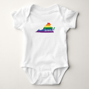 Gay Pride State   Virginia Baby Bodysuit