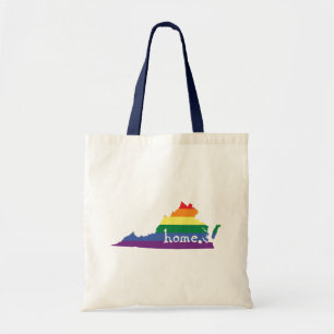 Gay Pride State Virginia Tote Bag