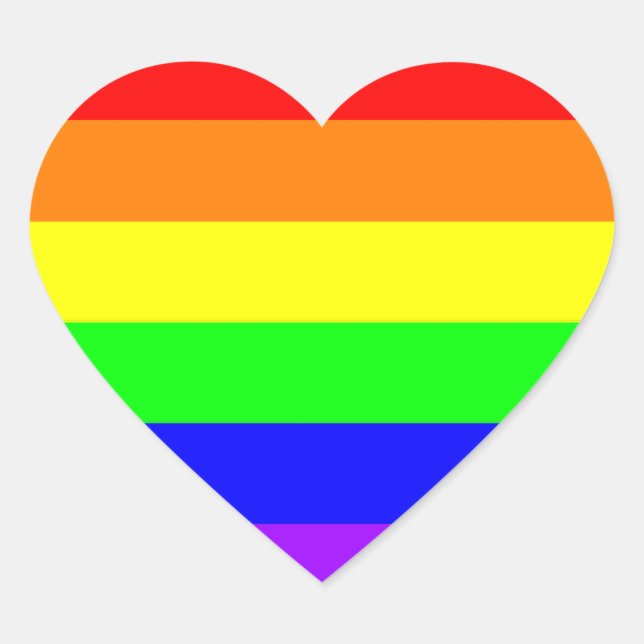 Gay Pride Sticker (Pure Colour) (Front)