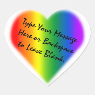 Gay Pride Stickers Custom Rainbow Love Sticker
