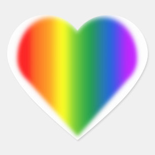 Gay Pride Stickers Same-Sex Rainbow Love Sticker