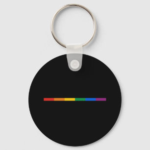Gay Pride Stripe Key Ring