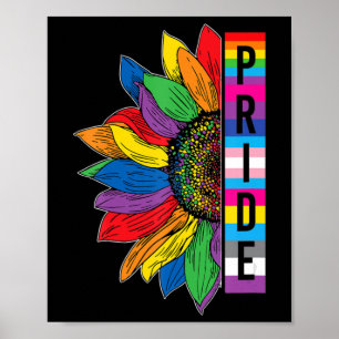 Gay Pride Sunflower LGBT Awareness Month 2022  Poster