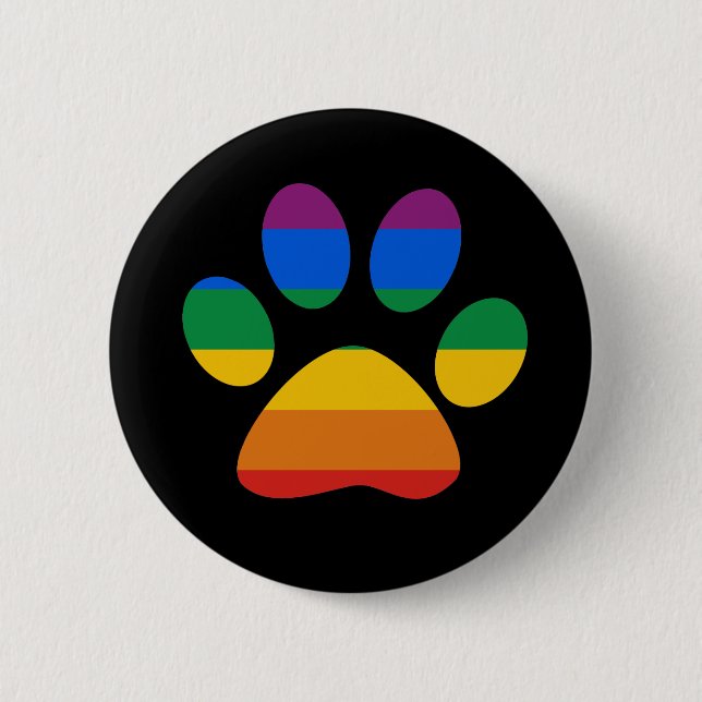 Gay Pride T-shirt 6 Cm Round Badge (Front)