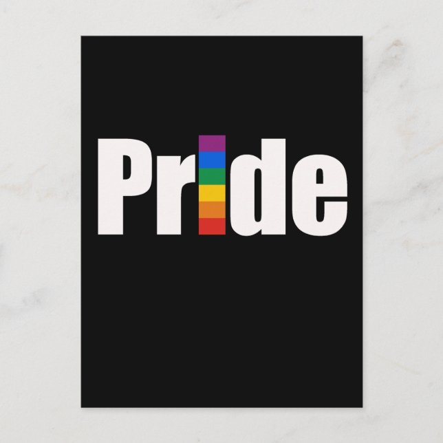 Gay Pride T-shirt Postcard (Front)
