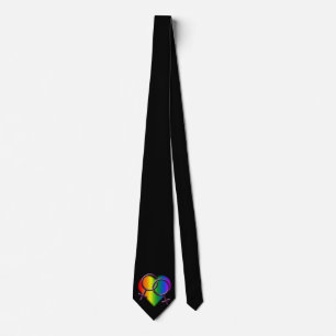 Gay Pride Tie Same-Sex Rainbow Love Necktie