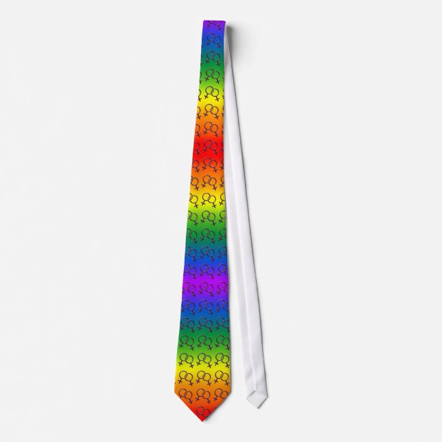 Gay Pride Ties Same-Sex Gay Pride Neckties (Front)