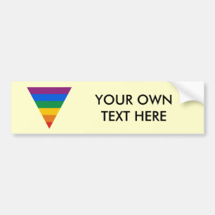 Gay Pride Triangle Bumper Sticker