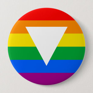 Gay Pride Triangle Design 10 Cm Round Badge