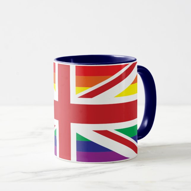 GAY PRIDE UNION JACK MUG (Front Right)