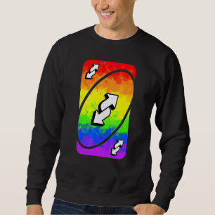 Gay Pride Uno Card Sweatshirt