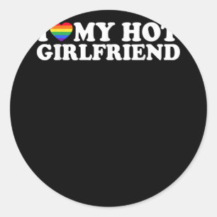 Gay Pride Vintage Rainbow LGBT Love Is Love  Copy Classic Round Sticker