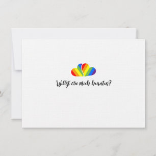 gay proposal weddings invitation