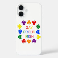 Gay Proud Irish LGBT Rainbow Shamrocks