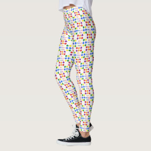 Gay Proud Irish LGBT Rainbow Shamrocks Leggings