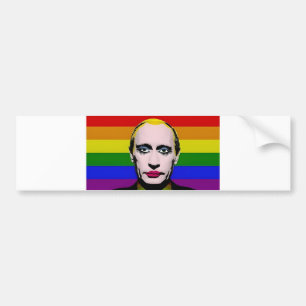 " Gay Putin Bumper Sticker" Bumper Sticker