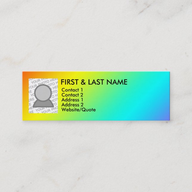 gay rainbow business card (Front)