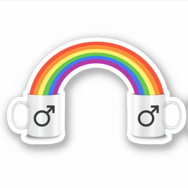 Gay Rainbow Coffee Date (Front)