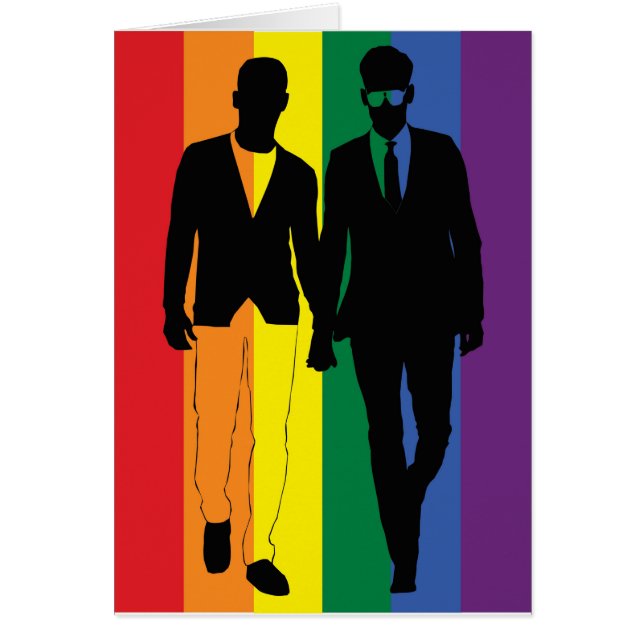 Gay Rainbow Couple from Bent Sentiments (Front)