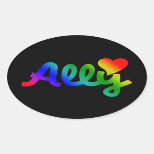 Gay Rights ALLY Oval Sticker