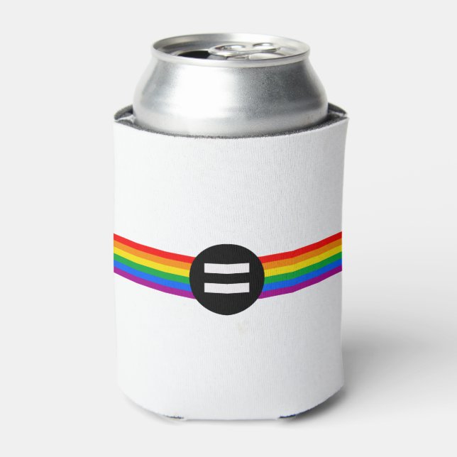 Gay Rights Flag Can Cooler (Can Front)