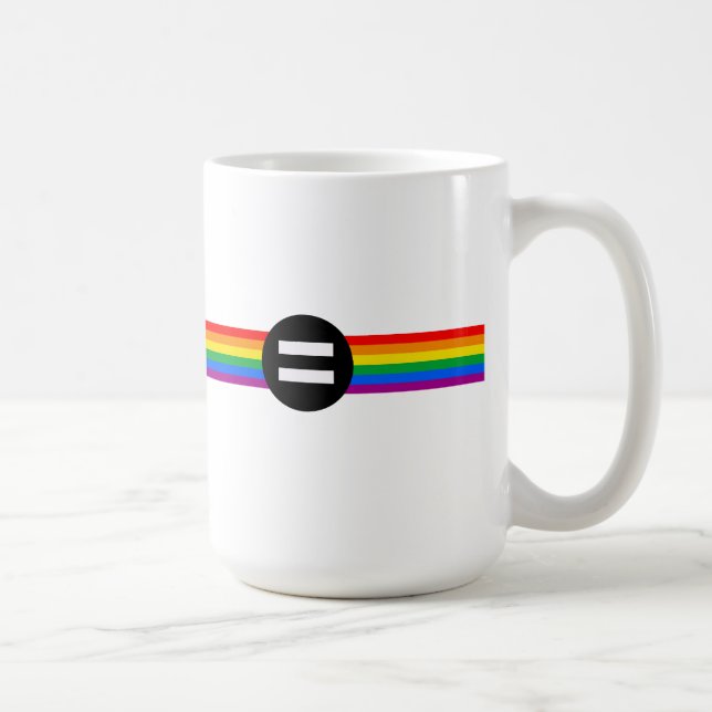 Gay Rights Flag Coffee Mug (Right)
