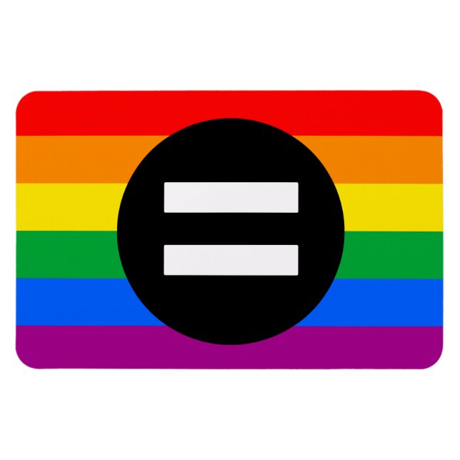 Gay Rights Flag Magnet (Horizontal)