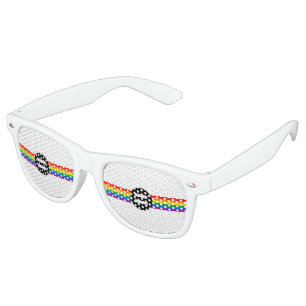 Gay Rights Flag Retro Sunglasses