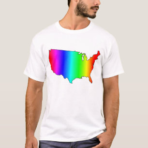 GAY RIGHTS USA RAINBOW T-Shirt