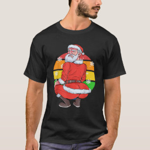 Gay Santa Claus Beard LGBTQ Christmas Xmas Twerk  T-Shirt