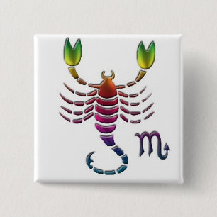 Gay Scorpio Button