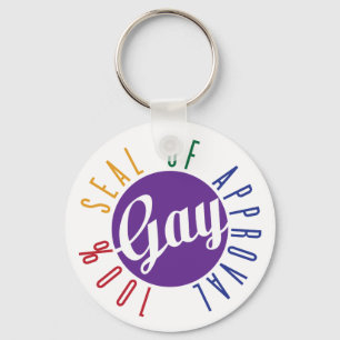 Gay Seal of Approval Keychain