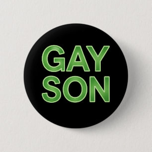 Gay Son Funny LGBTQ Pride 6 Cm Round Badge
